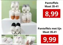 NH Market Pantoffels met lijn Maat 35-41 aanbieding