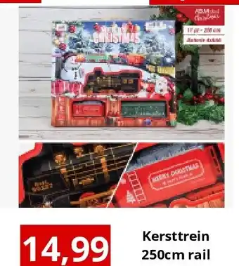NH Market Kersttrein 250cm rail aanbieding