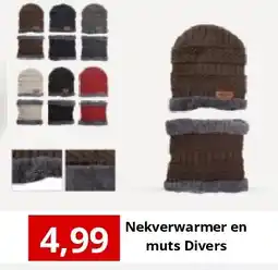 NH Market Nekverwarmer en muts Divers aanbieding