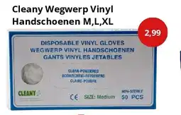 NH Market Cleany Wegwerp Vinyl Handschoenen M,L,XL aanbieding