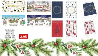 NH Market Kerstkaarten m/envelop 20 soorten aanbieding