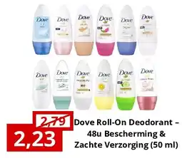 NH Market Dove Roll-On Deodorant – 48u Bescherming & Zachte Verzorging (50 ml) aanbieding