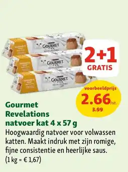Maxi Zoo Gourmet Revelations natvoer kat 4 x 57 g aanbieding