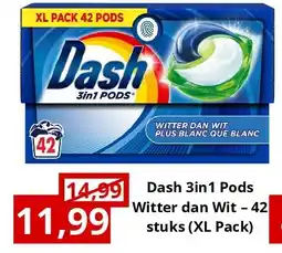 NH Market Dash 3in1 Pods Witter dan Wit – 42 stuks (XL Pack) aanbieding