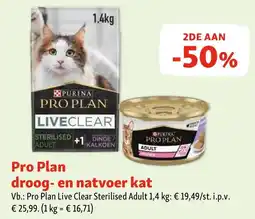 Maxi Zoo Pro Plan droog- en natvoer kat aanbieding