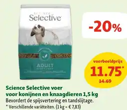 Maxi Zoo Science Selective voer voor konijnen en knaagdieren 1,5 kg aanbieding