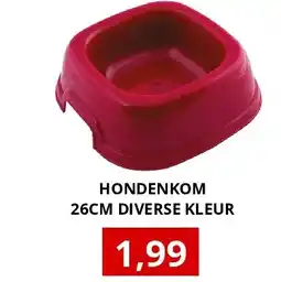 NH Market HONDENKOM 26CM DIVERSE KLEUR aanbieding