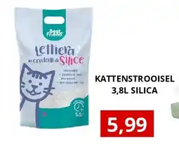NH Market KATTENSTROOISEL 3,8L SILICA aanbieding