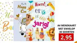 NH Market A4 WENSKAART MET ENVELOP 30 SOORTEN aanbieding