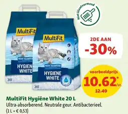 Maxi Zoo MultiFit Hygiëne White 20 L aanbieding