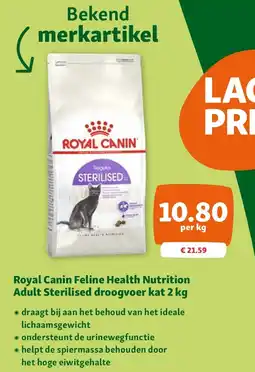 Maxi Zoo Royal Canin Feline Health Nutrition Adult Sterilised droogvoer kat 2 kg aanbieding