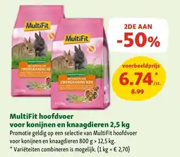 Maxi Zoo MultiFit hoofdvoer voor konijnen en knaagdieren 2,5 kg aanbieding