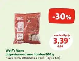 Maxi Zoo Wolf's Menu diepvriesvoer voor honden 800 g aanbieding