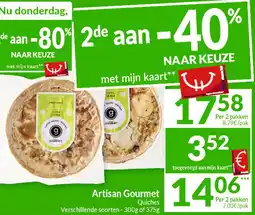 Intermarché Artisan Gourmet Quiches aanbieding