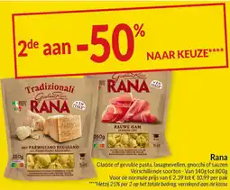 Intermarché Rana Gladde of gevulde pasta, lasagnevellen, gnocchi of sauzen aanbieding