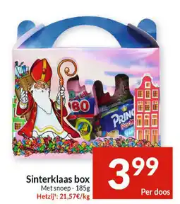 Intermarché Sinterklaas box Met snoep aanbieding