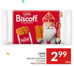 Intermarché Lotus Biscoff Speculoos Sinterklaas aanbieding