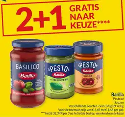 Intermarché Barilla Pesto of Sauzen aanbieding