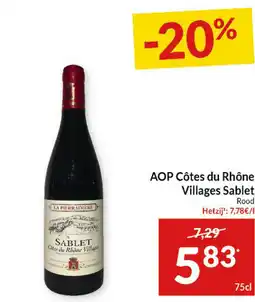 Intermarché AOP Côtes du Rhône Villages Sablet rood aanbieding