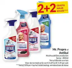 Intermarché Mr. Propre of Antikal Huishoudelijke producten Spray aanbieding