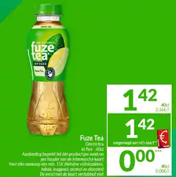 Intermarché Fuze Tea Green tea In fles aanbieding