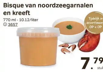 Bon Ap Bisque van noordzeegarnalen en kreeft aanbieding