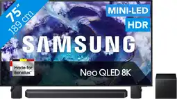 Coolblue Samsung 75 Neo QLED QN900F 8K (2025) + Samsung HW-Q930F Noir aanbieding