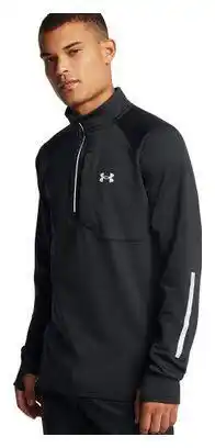 Decathlon Under Armour Launch Elite CW Black Heren 1/2 Zip Thermo Top aanbieding