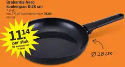 Albert Heijn Brabantia Nero koekenpan Ø 28 cm aanbieding