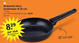 Albert Heijn Brabantia Nero koekenpan Ø 20 cm aanbieding
