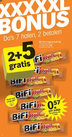 Albert Heijn Bifi The Original Roll XXL aanbieding