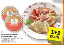 Albert Heijn Beauvoords bakhuis pannenkoeken zoet aanbieding