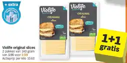 Albert Heijn Violife original slices aanbieding