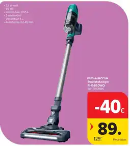 Carrefour Steelstofzuiger RH6820WO aanbieding