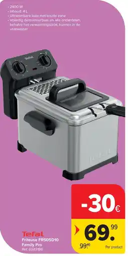 Carrefour Friteuse FR505D10 Family Pro aanbieding