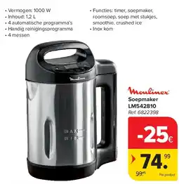 Carrefour Soepmaker LM542810 aanbieding
