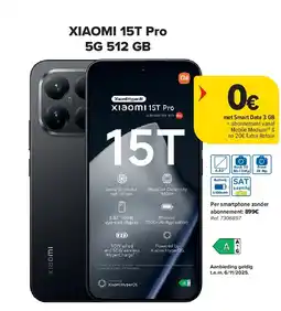Carrefour XIAOMI 15T Pro 5G 512 GB aanbieding