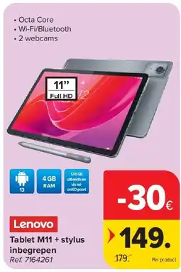 Carrefour Tablet M11 + stylus inbegrepen aanbieding