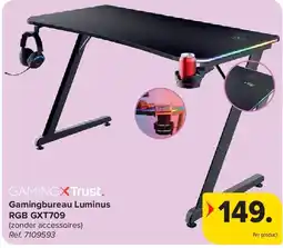 Carrefour Gamingbureau Luminus RGB GXT709 aanbieding