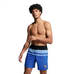 Decathlon Puma Zwembroek Heren Heritage Stripe Benjamin Blue Combo aanbieding