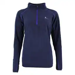 Decathlon Microfleece sweatshirt met halve rits voor meisjes Peak Mountain Fafine aanbieding