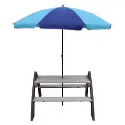 Decathlon Kylo Picknicktafel voor Kinderen van Hout, Grijs/Wit aanbieding