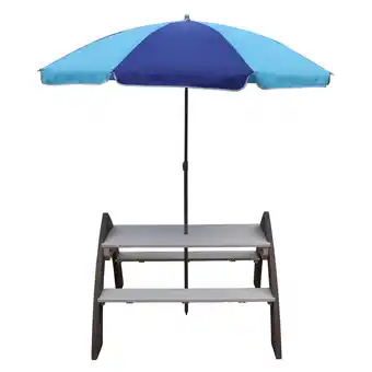 Decathlon Kylo Picknicktafel voor Kinderen van Hout, Grijs/Wit aanbieding