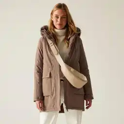 Decathlon Sabinka waterdichte isolerende lange jas met capuchon voor dames aanbieding