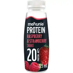 Albert Heijn Melkunie Protein aardbei & framboos shake aanbieding