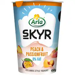 Albert Heijn Arla Skyr peach & passionfruit 0% fat aanbieding