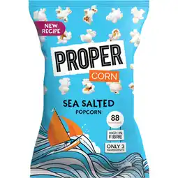 Albert Heijn Proper Sea salted popcorn aanbieding