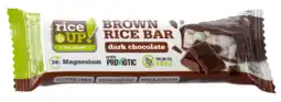 Albert Heijn RiceUp Brown rice bar dark chocolate bel aanbieding