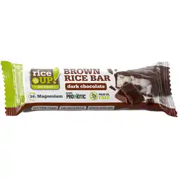 Albert Heijn RiceUp Brown rice bar dark chocolate bel aanbieding