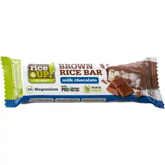 Albert Heijn RiceUp Brown rice bar milk chocolate bel aanbieding